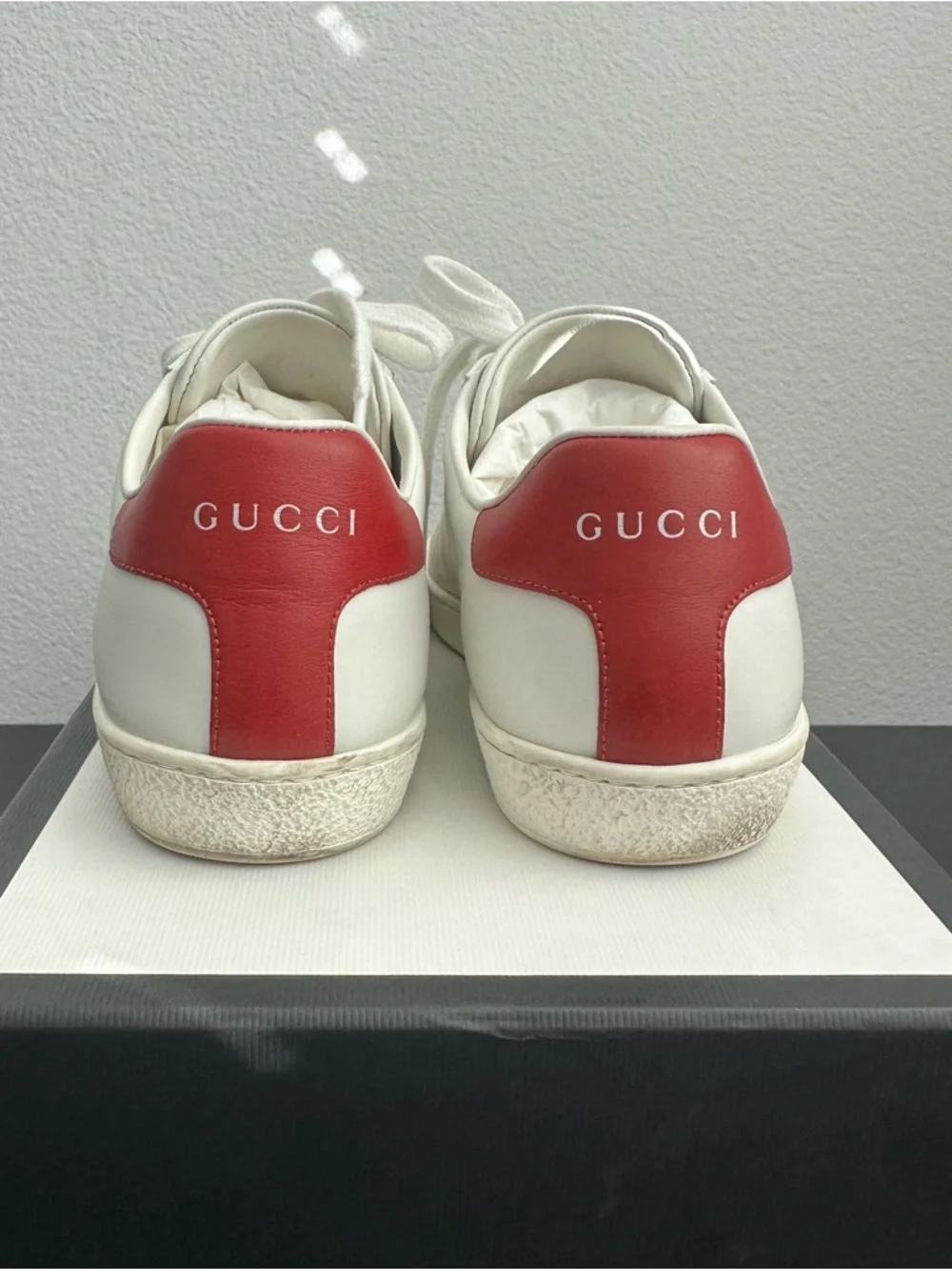Gucci Ace Perforated Interlocking G Sneakers Size: 37 - Picture 4 of 16